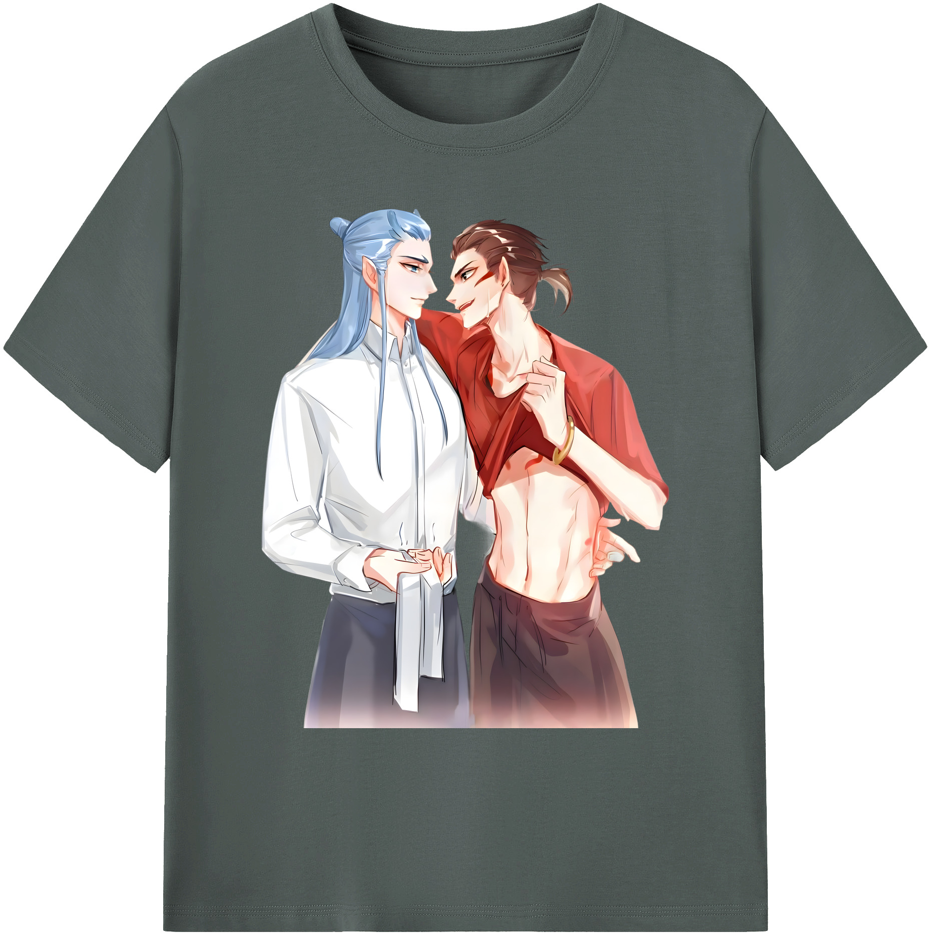 （画像用） Ne Zha 2 ナタ 魔童の大暴れ 綿100％ メンズ半袖Tシャツ｜肌触りやわらか＆通気性